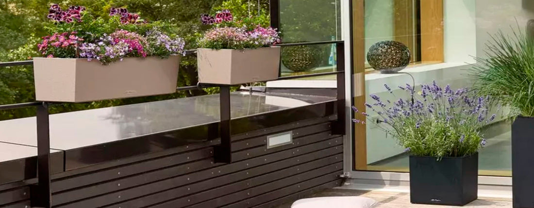 Transform Your Balcony into a Lush Paradise with LECHUZA Planters!