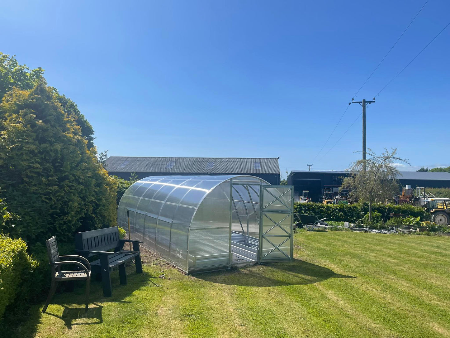 NEW 2021 GREENHOUSE STRONG 18 M² (3M X 6M; 9.8FT X 19.6FT)