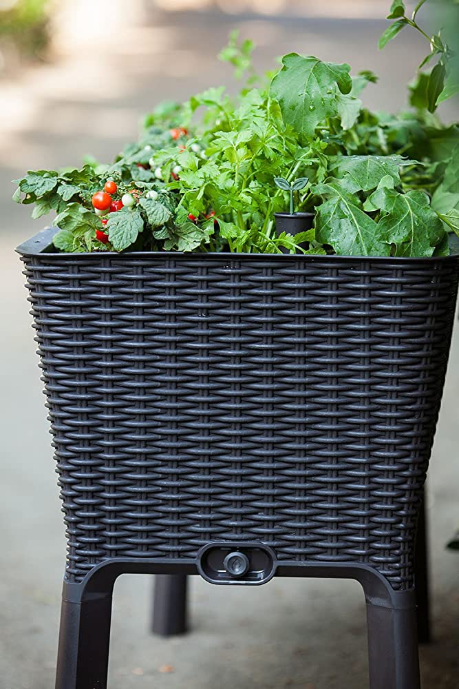 Easy Grow 120 L Raised Garden Bed, Grey