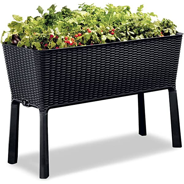 Easy Grow 120 L Raised Garden Bed, Grey