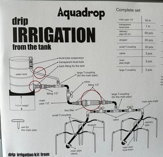 AQUADROP WATER DRIP SYSTEM Water Tank