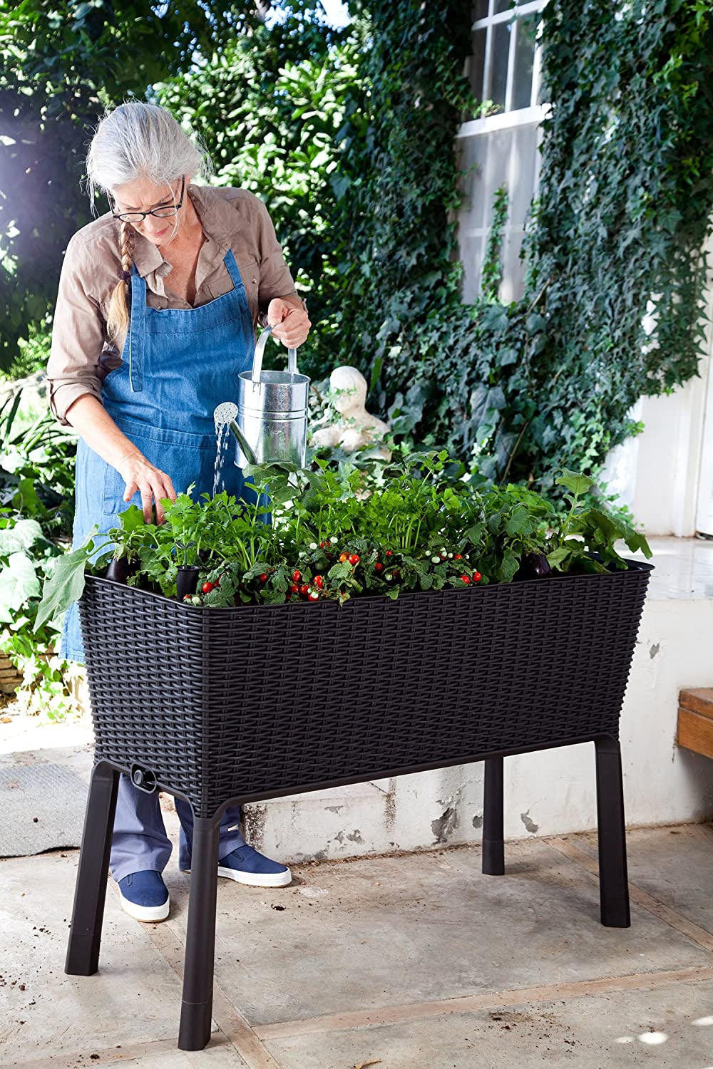 Easy Grow 120L Raised Garden Bed in Grey