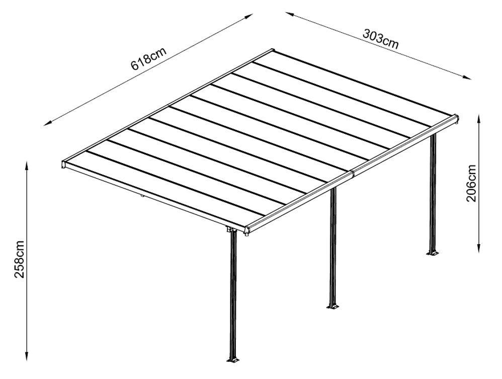 Patio cover GAMMA 19m2