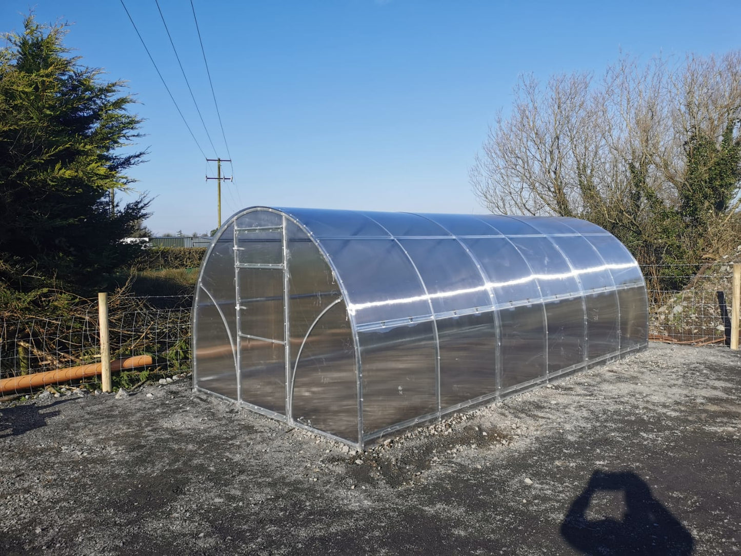 GREENHOUSE SIGMA 18 M² (3M X 6M; 9.8FT X 19.6FT) WITH PRE CUT POLYCARBONATE (6mm)
