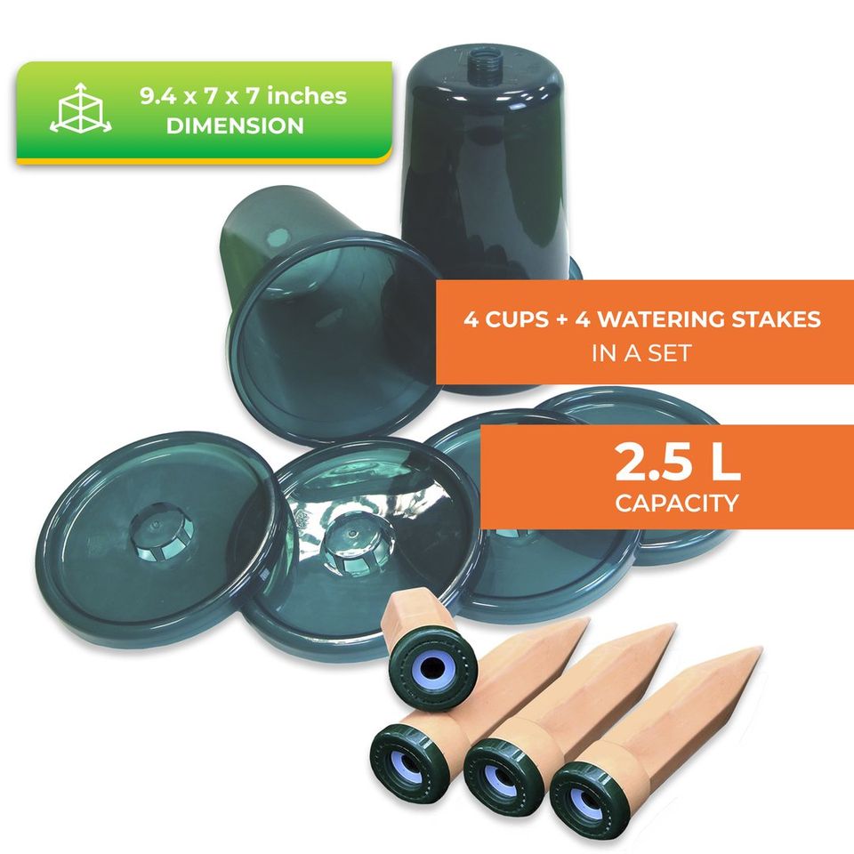 Hydro Cup 4+4 Top Cup + Watering Stake