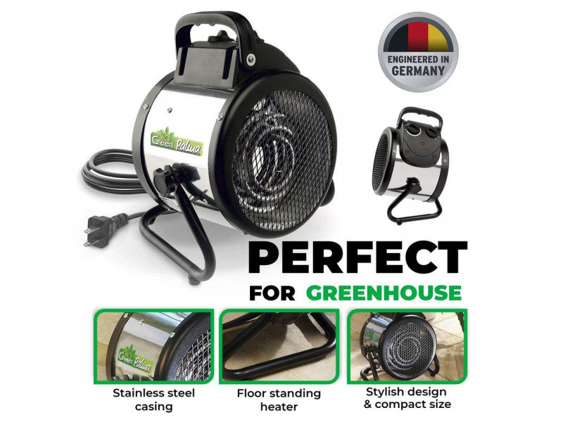 PALMA GREENHOUSE FAN HEATER, INCL. MANUAL THERMOSTAT