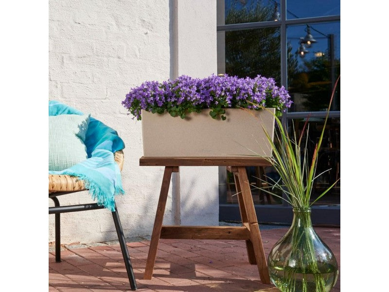 LECHUZA BALCONERA STONE 50 GRAPHITE BLACK