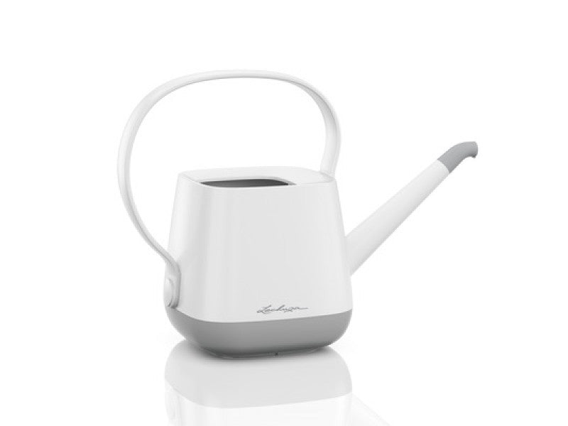 LECHUZA YULA WATERING CAN WHITE/GREY SEMI-GLOSS