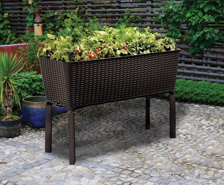 Easy Grow 120L Raised Garden Bed in Brown