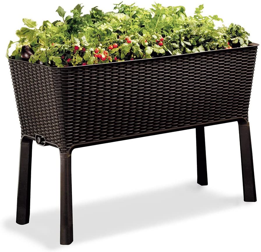 Easy Grow 120 L Raised Garden Bed, Brown