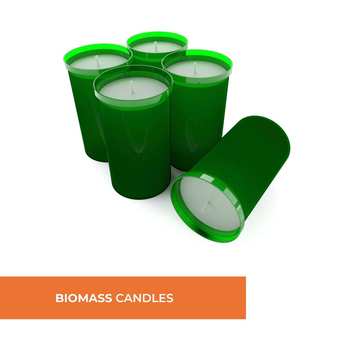 Ecological FireFly Candles 5 pcs. set