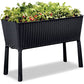 Easy Grow 120 L Raised Self Watering Garden Bed, Grey