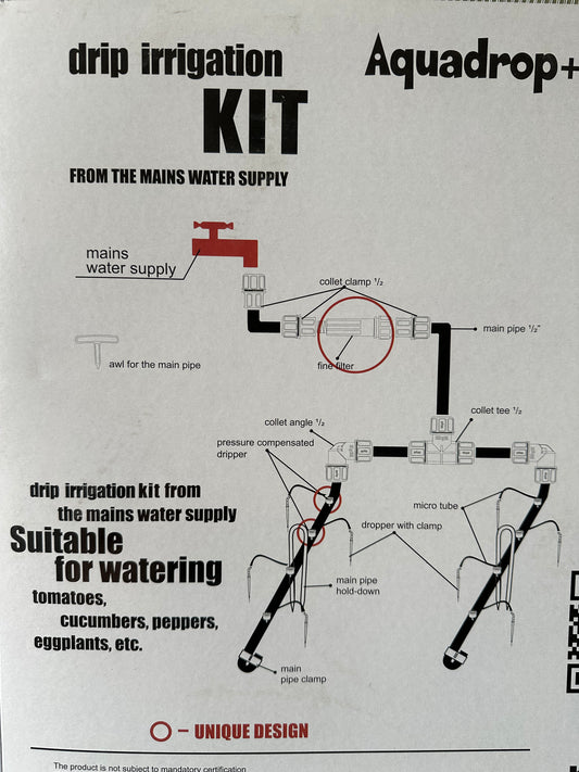 AQUADROP WATER DRIP SYSTEM (Mains)