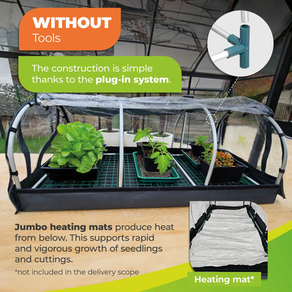 Jumbo Propagator XXL with Heating Mat and Digital Thermostat