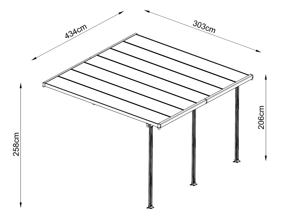 Patio cover ALPHA 13m2