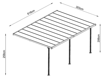 Patio cover GAMMA 19m2