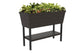Urban Bloomer XL 110 L Raised Garden Bed with Self Watering Planter Box and Drainage Plug, Graphite