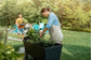 Urban Bloomer XL 110 L Raised Garden Bed with Self Watering Planter Box and Drainage Plug, Graphite