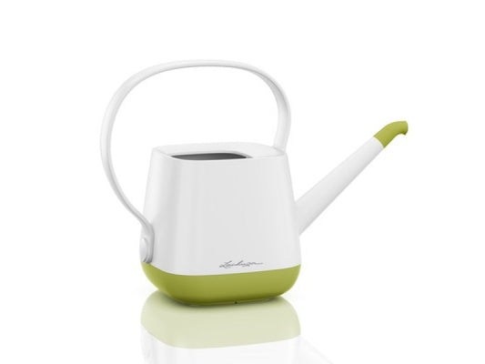 LECHUZA YULA WATERING CAN WHITE/PISTACHIO SEMI-GLOSS