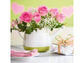 LECHUZA YULA WATERING CAN WHITE/PISTACHIO SEMI-GLOSS