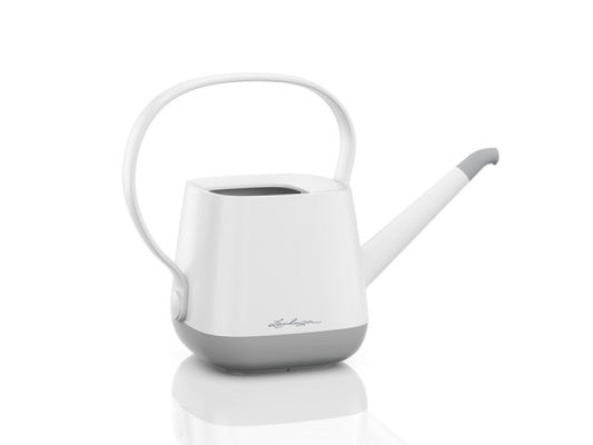 LECHUZA YULA WATERING CAN WHITE/GREY SEMI-GLOSS