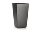 LECHUZA CUBICO 40 CHARCOAL METALLIC