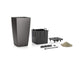 LECHUZA CUBICO 40 CHARCOAL METALLIC