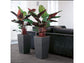 LECHUZA CUBICO 40 CHARCOAL METALLIC