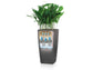 LECHUZA CUBICO 40 CHARCOAL METALLIC