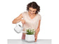 LECHUZA YULA PLANTER WHITE/GREY SEMI-GLOSS