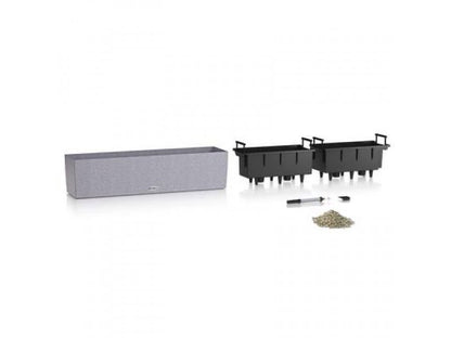 LECHUZA BALCONERA STONE 80 GRAPHITE BLACK