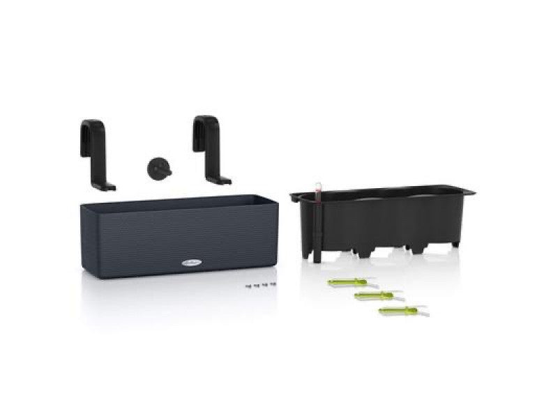 LECHUZA CUBE COLOR TRIPLE SLATE