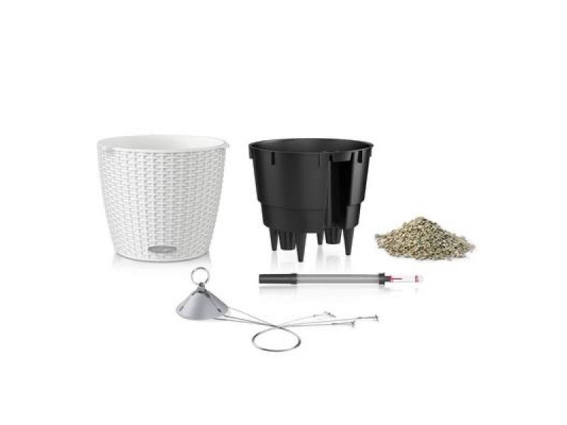 LECHUZA NIDO COTTAGE GRANITE WITH STURDY STAINLESS STEEL HANGER