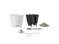LECHUZA NIDO COTTAGE GRANITE WITH STURDY STAINLESS STEEL HANGER