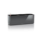 LECHUZA CUBE GLOSSY TRIPLE CHARCOAL HIGH-GLOSS