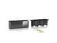 LECHUZA CUBE GLOSSY TRIPLE CHARCOAL HIGH-GLOSS