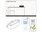 LECHUZA CUBE GLOSSY TRIPLE CHARCOAL HIGH-GLOSS